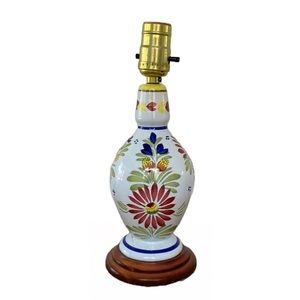 HB Quimper Faince Ceramic Lamp